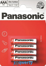 Panasonic R03 Red Zink ААА 4шт ZINK (R03REL/4BP)