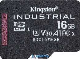 microSD Kingston Industrial 16GB UHS-I U3 V30 A1 (SDCIT2/16GBSP)