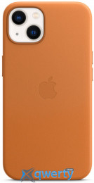 Apple iPhone 13 Leather Case with MagSafe Golden Brown (MM103)