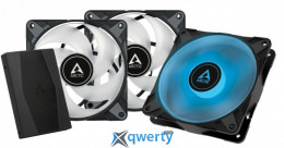 Arctic P12 PWM PST RGB 0dB Black 3-Fan Pack (ACFAN00229A)