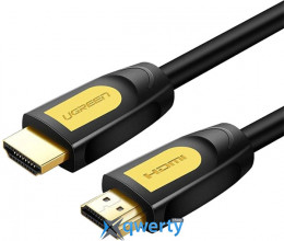Ugreen HD101 Round HDMI-A - HDMI-A 3m Yellow/Black (UGR-10130)