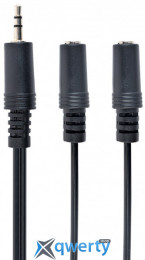 Аудио кабель 3.5mm (M) - 3.5mm (F)x2 5m Cablexpert (CCA-415) Black