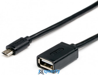USB-A 2.0 (F) - microUSB (M) 0.1m Atcom OTG (12822) Black
