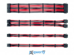 QUBE ATX 24-pin/EPS 8-pin/PCIe 6+2-pin Black/Red (QBWSET24P2X8P2X8PBR)