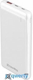 ColorWay Slim 10000mAh (CW-PB100LPG3WT-PD) White