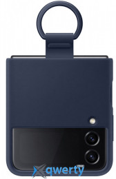 Samsung Flip 4 Silicone Cover with Ring (EF-PF721TNEGUA) Navy