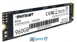 Patriot P310 2280 PCIe3x4 NVMe 960GB (P310P960GM28)