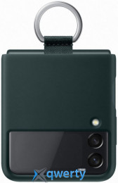 Samsung Flip 3 Silicone Cover with Ring (EF-PF711TGEGRU) Green
