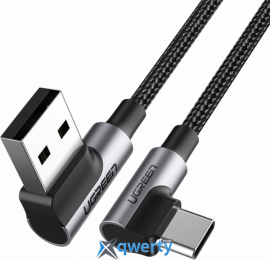 USB-A - USB-C 3A 1m Ugreen US176 Black/Grey (UGR-20856)