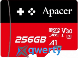 microSD Apacer 256GB Class 10 V30 A1 (AP256GMCSX10U7-RAGC) 4712389919687