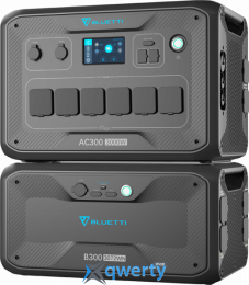 Комплект BLUETTI AC300 + B300. Ёмкость 3072Вт⋅ч. Мощность 3000Вт (всплеск до 6000Вт) EU