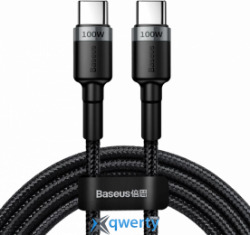 USB-C-USB-C PD 2.0 100W 2m Baseus Cafule Black (CATKLF-ALG1) 6953156216365
