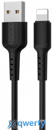 USB-A - Lightning 2A 1m Borofone BX16 Easy Black (BX16LB)