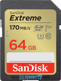 SD 64GB SanDisk Extreme UHS-I Class 10 V30 (SDSDXV2-064G-GNCIN)