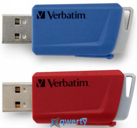 USB-A 3.2 2x32GB Verbatim Store 'n' Click Red/Blue (49308)