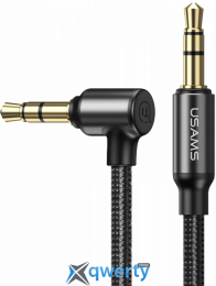 Аудио кабель 3.5mm (M) - 3.5mm (M) 1.2m Usams US-SJ557 (SJ557YP01) Black