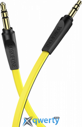 Аудио кабель 3.5mm (M) - 3.5mm (M) 1m Borofone (BL6-1Y) Yellow