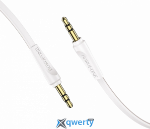 Аудио кабель 3.5mm (M) - 3.5mm (M) 2m Borofone (BL6-2W) White