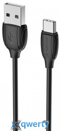 USB-A - USB-C 2.4A  1m Borofone BX19 Benefit Black (BX19CB)