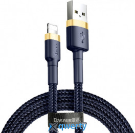 USB-A - Lightning 1.5A 2m Baseus Cafule Cable Gold/Blue (CALKLF-CV3)