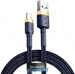 USB-A - Lightning 2.4A 1m Baseus Cafule Cable Gold/Blue (CALKLF-BV3)