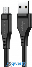 USB-A - microUSB 2.4A 1.2m Acefast C3-09 Black (AFC3-09B)
