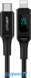 USB-C - Lightning 3A/30W 1.2m Acefast C6-01 Black (AFC6-01B)