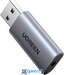 Адаптер Ugreen CM383 USB-A 2.0 - mini-jack 3.5mm (80864)