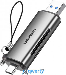 Ugreen CM185 USB-A+USB-C→SD/microSD (50706)