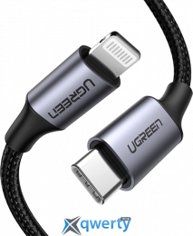 Ugreen US304 USB-C - Lightning 60W/3A 2m Ugreen US304 Black (60761)