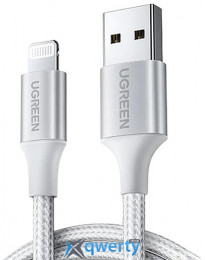 Ugreen US199 USB-A - Lightning 2.4A 2m Silver (60163)