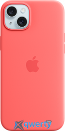 Apple iPhone 15 Plus Silicone Case with MagSafe Guava (MT163ZM/A)