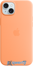 Apple iPhone 15 Plus Silicone Case with MagSafe Orange Sorbet (MT173ZM/A)