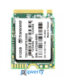 Transcend 300S 512GB NVMe M.2 2230 PCIe 3.0 x4 3D NAND TLC (TS512GMTE300S)