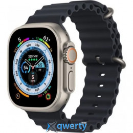 Apple Watch Ultra GPS Cellular 49mm Titanium Case with Midnight Ocean Band (MQET3/MQFK3/MQF63)