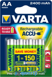 Varta Rechargeable Accu 2400mAh AA/LR6 4шт NiMH (56756101404)