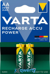Varta Rechargeable Accu 2600mAh AA/LR6 2шт NiMH (05716101402)