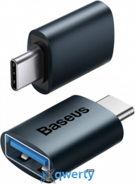 Адаптер Baseus Ingenuity Series USB-C→USB-A Blue (ZJJQ000003)