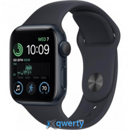 Apple Watch SE 2 GPS 40mm Midnight Aluminum Case with Midnight Sport Band M/L (MNT83)