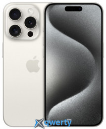 Apple iPhone 15 Pro 256GB Dual SIM White Titanium (MTQ93)