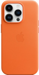 iPhone 14 Pro Leather Case with Animation MagSafe Orange (Copy)