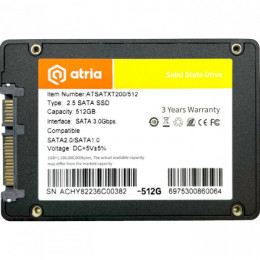ATRIA XT200 512GB 2.5 SATA (ATSATXT200/512)