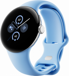 Google Pixel Watch 2 41mm Polished Silver Aluminum Case/Bay Active Band EU