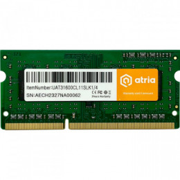 ATRIA SO-DIMM DDR3 1600MHz 4GB (UAT31600CL11SLK1/4)