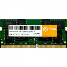 ATRIA SO-DIMM DDR4 2666MHz 16GB (UAT42666CL19SK1/16)
