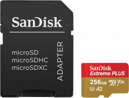 microSD SanDisk Extreme Plus 256GB (SDSQXBD-256G-GN6MA)