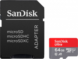 microSD SanDisk Ultra 64GB (SDSQUAB-064G-GN6MA)
