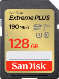 SD SanDisk Extreme Plus 128GB (SDSDXWA-128G-GNCIN)