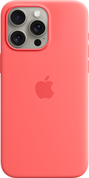 Apple iPhone 15 Pro Silicone Case with MagSafe Guava (MT1G3ZM/A)