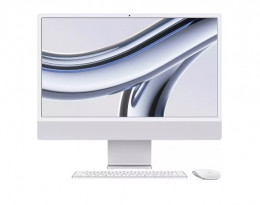 Apple iMac 24 М3 4.5К 10‑ядер GPU 512GB Silver (MQRK3)